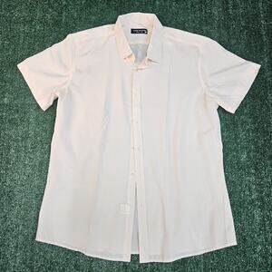Classic Collection Men’s Short Sleeve Button Up Shirt Champagne Color